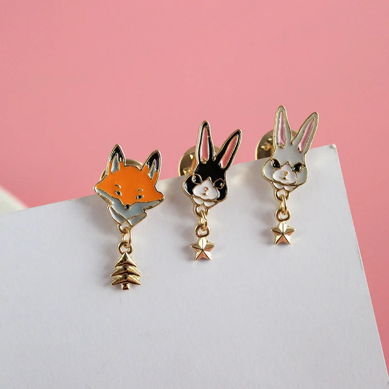 Free Shipping Cute Fox Rabbit Enamel Brooch Pin Wholesale Badge Collar Corsage Armbands Clothing Fashion Jewelry Accessories
Free Shipping Cute Fox Rabbit Enamel Brooch Pin Wholesale Badge Collar Corsage Armbands Clothing Fashion Jewelry Accessories