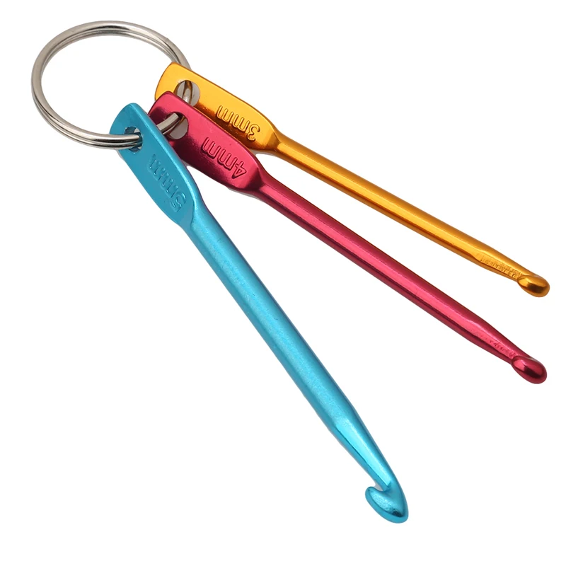 3pcs/set Mixed Color Aluminum Knitting Needle Crochet Hook Set Keychain Keyring DIY Travel Sewing Accessories
3pcs/set Mixed Color Aluminum Knitting Needle Crochet Hook Set Keychain Keyring DIY Travel Sewing Accessories