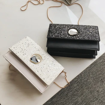 Female bag new wave Korean version of the wild Messenger bag small bag chic chain shoulder fashion sequin small square bag
Female bag new wave Korean version of the wild Messenger bag small bag chic chain shoulder fashion sequin small square bag