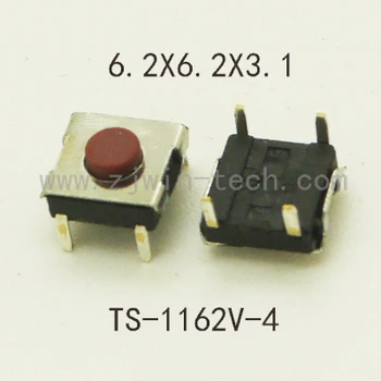1000pcs/lot High Quality Mini red buttons 12V Momentary Tact push switch copper 6.2X6.2X2.5/2.7/3.1/3.4/3.7/4.3mm 4pin DIP
1000pcs/lot High Quality Mini red buttons 12V Momentary Tact push switch copper 6.2X6.2X2.5/2.7/3.1/3.4/3.7/4.3mm 4pin DIP