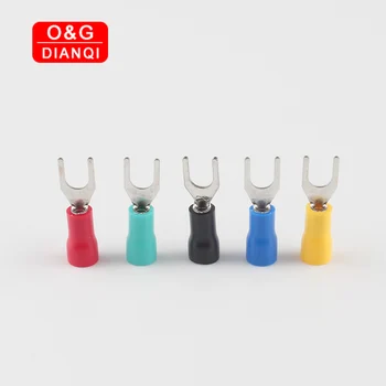 SV5.5-5 20pcs/50pcs/100pcs Insulated Fork Wire Connector Fork Spade Crimp Insulation Terminal for 12-10 AWG
SV5.5-5 20pcs/50pcs/100pcs Insulated Fork Wire Connector Fork Spade Crimp Insulation Terminal for 12-10 AWG