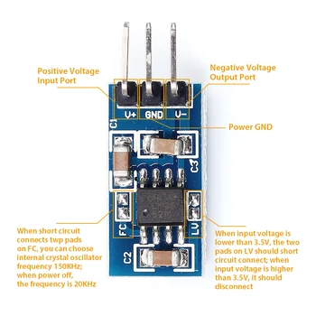 LM2662 Positive To Negative Voltage Conversion Board 1.5-5.5V Positive Voltage into Negative Voltage Converter Module
LM2662 Positive To Negative Voltage Conversion Board 1.5-5.5V Positive Voltage into Negative Voltage Converter Module