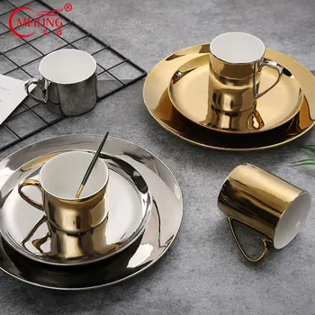 Nordic Porcelain Gold Silver Plated Dinnerware Bone China Serving Dinner Dish Plate Luxury Kitchen Home Wedding Tableware Gifts
Nordic Porcelain Gold Silver Plated Dinnerware Bone China Serving Dinner Dish Plate Luxury Kitchen Home Wedding Tableware Gifts