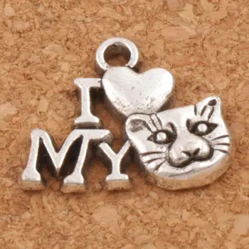 I Love Cat Spacer Charm Beads 180pcs zinc alloy Pendants Jewelry DIY L1154 17.5x14 mm
I Love Cat Spacer Charm Beads 180pcs zinc alloy Pendants Jewelry DIY L1154 17.5x14 mm