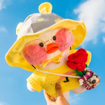 Dressing Hyaluronic Acid Duck Plush Stuffed Toy for Girl Lalavanfan Cafe Mimi Little White Yellow Duck Figurine Girlfriend Gift
Dressing Hyaluronic Acid Duck Plush Stuffed Toy for Girl Lalavanfan Cafe Mimi Little White Yellow Duck Figurine Girlfriend Gift
