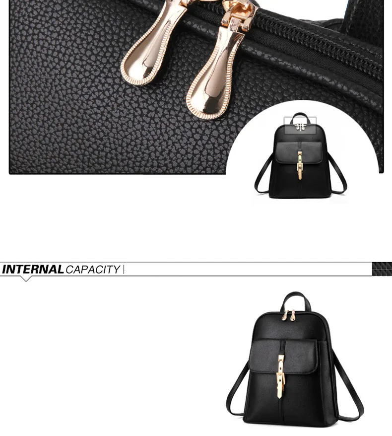 Minimalist Gold Lock Back Pack*