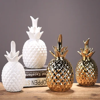 Creative ceramic gold white pineapple furnishings Contemporary and contracted bedroom room wine cabinet decoration
Creative ceramic gold white pineapple furnishings Contemporary and contracted bedroom room wine cabinet decoration