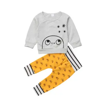 Boy T-shirt Tops Long Sleeve Pants Cotton Casual 2PCS Clothing Set Toddler Infant Kids Baby Boys Outfits Clothes Sets 0-24M
Boy T-shirt Tops Long Sleeve Pants Cotton Casual 2PCS Clothing Set Toddler Infant Kids Baby Boys Outfits Clothes Sets 0-24M