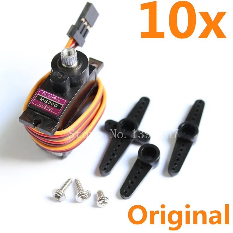 10 шт./лот Tower Pro MG90D Digital 9g Upgrade MG90S микро сервопривод металлическая Шестерня 2 5 кг