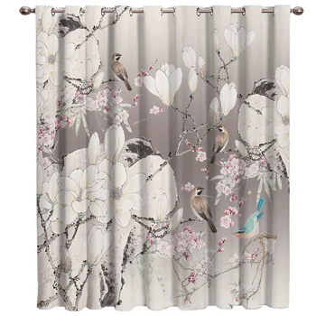 Gray China Flower And Brid Window Treatment Ideas For Large Windows Room Darkening Living Room Insulated Bathroom Decor Nurse 
Gray China Flower And Brid Window Treatment Ideas For Large Windows Room Darkening Living Room Insulated Bathroom Decor Nurse