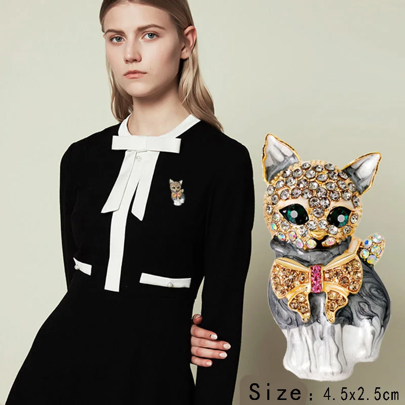 New Fashion Cute Cat Duck Dog Rhinestone Brooches Pins For Women Animal Gecko Vintage Brooch Broche Jewelry Accessories
New Fashion Cute Cat Duck Dog Rhinestone Brooches Pins For Women Animal Gecko Vintage Brooch Broche Jewelry Accessories