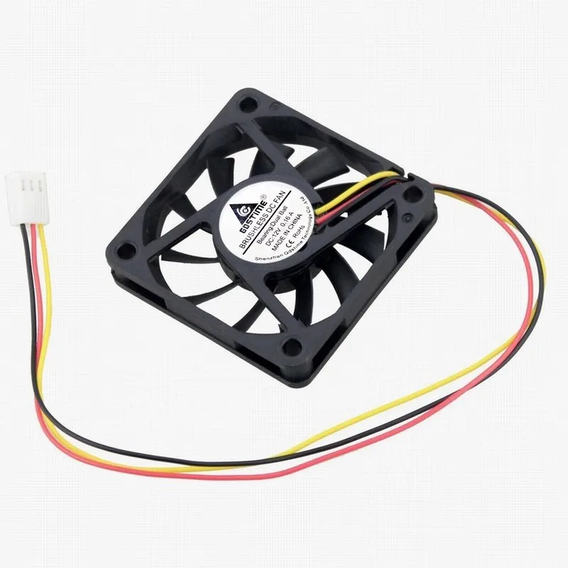 1 Piece Gdstime 3Pin FG Dual Ball 60mm x 10mm DC 12V 3-wire Brushless Cooling Fan 60x60x10mm 6cm 6010
1 Piece Gdstime 3Pin FG Dual Ball 60mm x 10mm DC 12V 3-wire Brushless Cooling Fan 60x60x10mm 6cm 6010