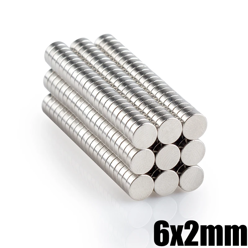 50Pcs Neodymium Magnet Disc 6x2mm N35 Permanent NdFeB Small Round Super Strong Powerful Magnetic Magnets For Craft
50Pcs Neodymium Magnet Disc 6x2mm N35 Permanent NdFeB Small Round Super Strong Powerful Magnetic Magnets For Craft