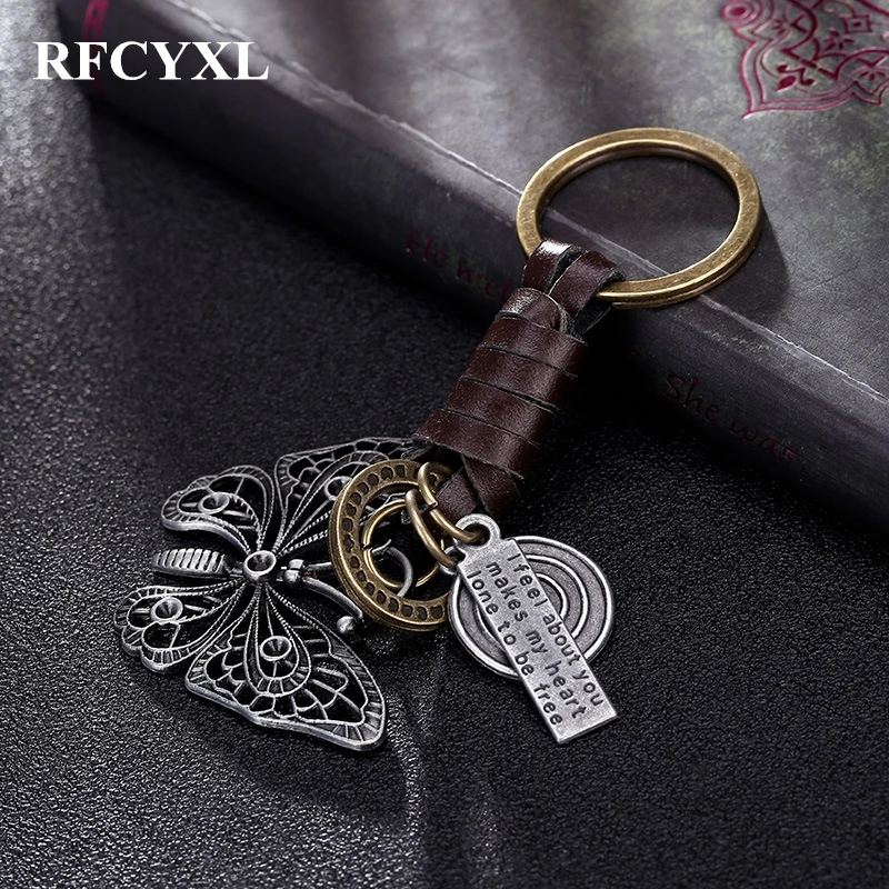 Beautiful butterfly suspension pendant metal leather Key Chains Rings Metal Holder For Car Keyrings KeyChains For Man Women Gift
Beautiful butterfly suspension pendant metal leather Key Chains Rings Metal Holder For Car Keyrings KeyChains For Man Women Gift