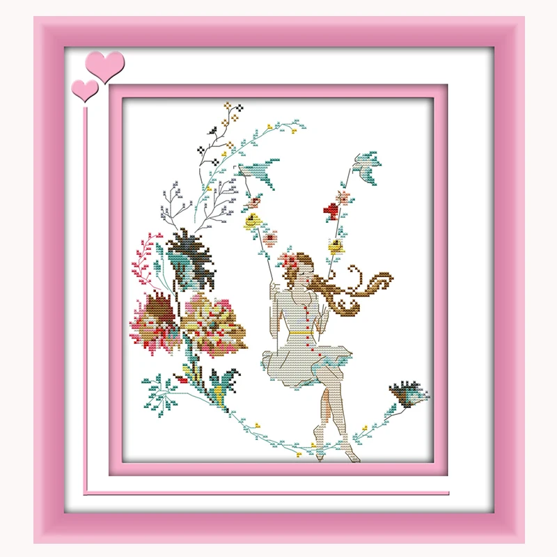 JoySunday counted cross stitch diy woman in the world swing DMC14CT11CT cotton needlework baby room bedroom painting home deco
JoySunday counted cross stitch diy woman in the world swing DMC14CT11CT cotton needlework baby room bedroom painting home deco