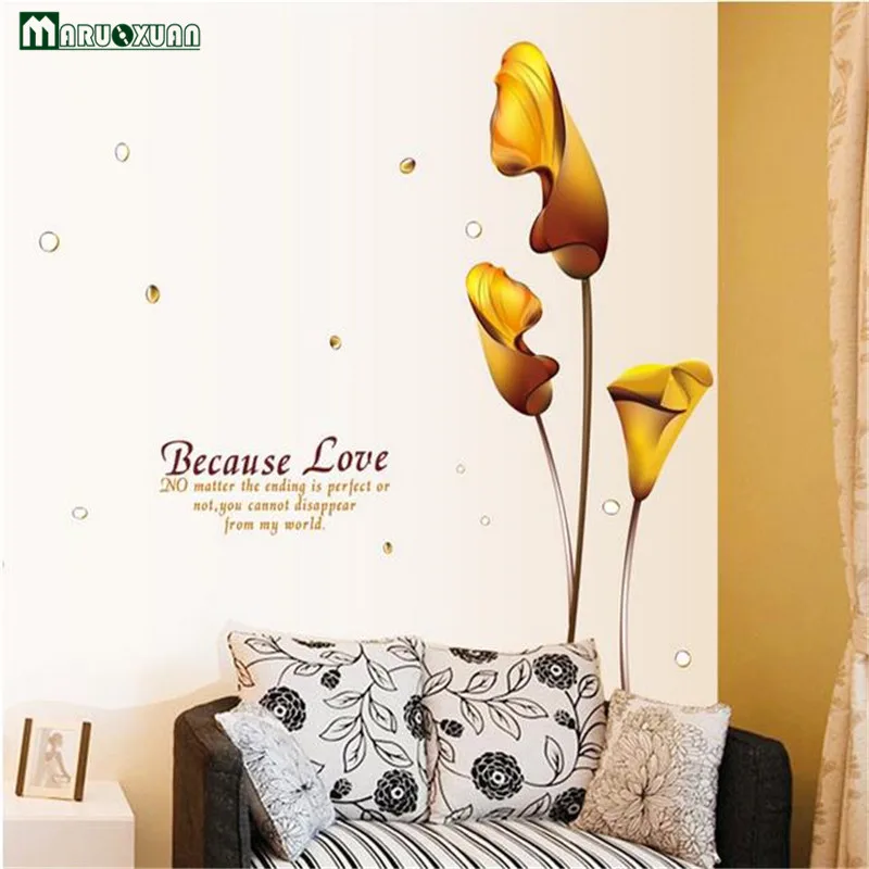 Plant Pattern Gold Calla Lily Wall Sticker Living Room Bedroom Sofa Tv Background Decorative Wall Sticker
Plant Pattern Gold Calla Lily Wall Sticker Living Room Bedroom Sofa Tv Background Decorative Wall Sticker