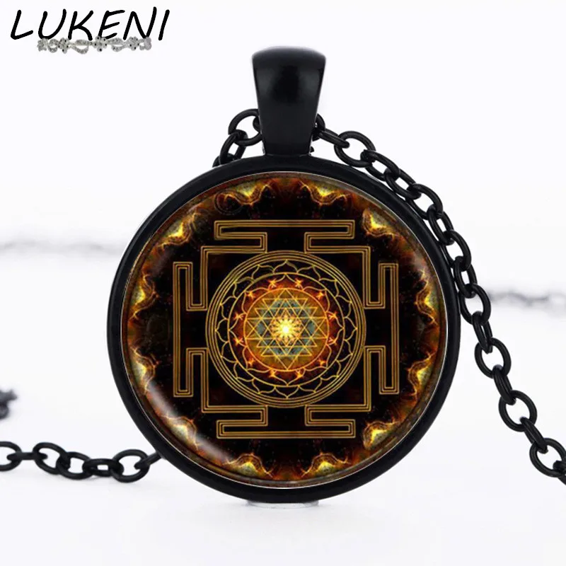 LUKENI Fashion 2017 Buddhist Sri Yantra Pendant Necklace Sacred Geometry Glass Cabochon Necklaces & Pendant Jewelry XL147
LUKENI Fashion 2017 Buddhist Sri Yantra Pendant Necklace Sacred Geometry Glass Cabochon Necklaces & Pendant Jewelry XL147