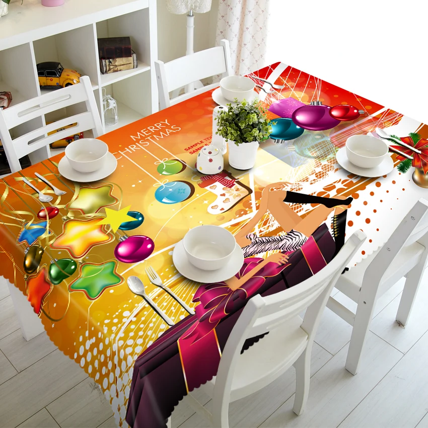 Christmas Day Pattern Custom 3D Tablecloth Dustproof Thick Polyester Cotton Wedding Hotel Party Long Table Cloth Home Textile
Christmas Day Pattern Custom 3D Tablecloth Dustproof Thick Polyester Cotton Wedding Hotel Party Long Table Cloth Home Textile
