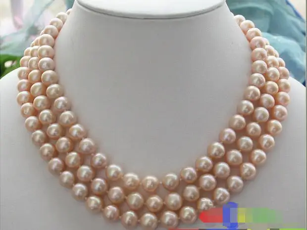 Hot selling free shipping******* AA++ 3ROW 10mm PINK ROUND FRESHWATER PEARL NECKLACE
Hot selling free shipping******* AA++ 3ROW 10mm PINK ROUND FRESHWATER PEARL NECKLACE