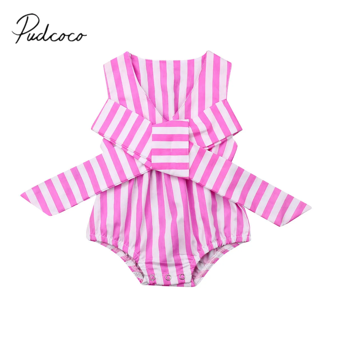 2019 Baby Summer Clothing 0-24M Baby Girl Boys Infant Bow-knot Stripe Bodysuit Sleeveless Pink Jumpsuit Outfits Clothes Playsuit
2019 Baby Summer Clothing 0-24M Baby Girl Boys Infant Bow-knot Stripe Bodysuit Sleeveless Pink Jumpsuit Outfits Clothes Playsuit
