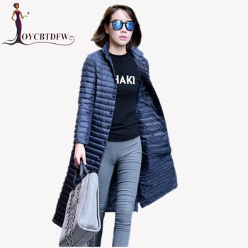 2018 Winter Jacket Women New Light thin Down Jacket Long Fashion Slim Covered Button White duck down Coat Autumn Lady Coat DD144
2018 Winter Jacket Women New Light thin Down Jacket Long Fashion Slim Covered Button White duck down Coat Autumn Lady Coat DD144