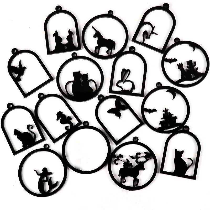 5PC Unicorn Cat Shape Acrylic Frame Pendant Charm Bezel Setting UV Resin DIY Craft Supplies Material Hand Made Ornament Crafts
5PC Unicorn Cat Shape Acrylic Frame Pendant Charm Bezel Setting UV Resin DIY Craft Supplies Material Hand Made Ornament Crafts
