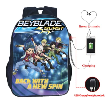 Hot Sale Beyblade USB Charge Beyblade School Backpack Teens School Knapsack High Quality Students Boys Girls Fashion Rucksack
Hot Sale Beyblade USB Charge Beyblade School Backpack Teens School Knapsack High Quality Students Boys Girls Fashion Rucksack