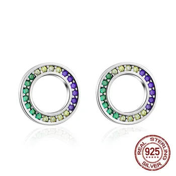 Hot Forever Clear CZ 925 Solid Sterling Silver Circle Round Stud Earrings with CZ Jewelry GIFT Oorbellen Bijoux Femme Brincos
Hot Forever Clear CZ 925 Solid Sterling Silver Circle Round Stud Earrings with CZ Jewelry GIFT Oorbellen Bijoux Femme Brincos