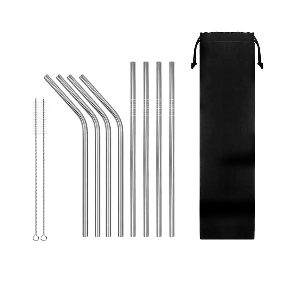 10Pcs Reusable Drinking Straw High Quality Stainless Steel Straws Metal Beverage Straws Combination Bag Set Free Shipping
10Pcs Reusable Drinking Straw High Quality Stainless Steel Straws Metal Beverage Straws Combination Bag Set Free Shipping