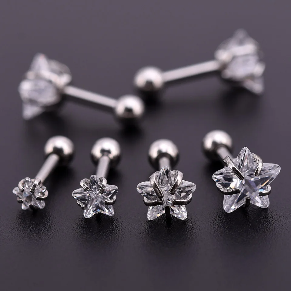10Pcs Silver Zircon Crystal Round Ball Tongue Lip Bar Ring Stainless Steel Barbell Ear Stud Body Piercing Jewelry
10Pcs Silver Zircon Crystal Round Ball Tongue Lip Bar Ring Stainless Steel Barbell Ear Stud Body Piercing Jewelry