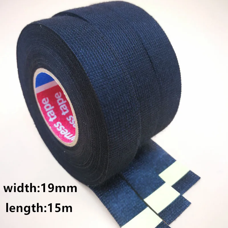 Heat-resistant 19mmx15m Adhesive Fabric Cloth Tape Car Cable Harness Wiring HICA