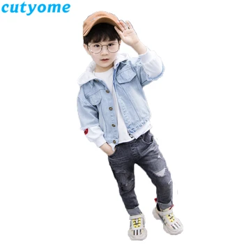 Cutyome Spring Autumn Children Hooded Jeans Jacket Fashion Toddle Kids Cotton Patchwork Outerwear & Coat Boys Girls Denim Jacket
Cutyome Spring Autumn Children Hooded Jeans Jacket Fashion Toddle Kids Cotton Patchwork Outerwear & Coat Boys Girls Denim Jacket