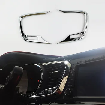 2pcs For Kia optima 2011-2015 ABS Chrome Central control instrument panel on both sides Outlet decoration trim cover Car Styling 
2pcs For Kia optima 2011-2015 ABS Chrome Central control instrument panel on both sides Outlet decoration trim cover Car Styling