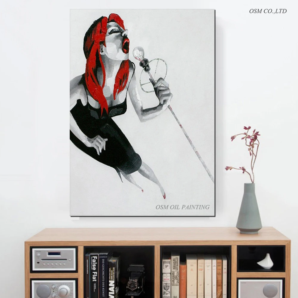 Professional Artist Hand-painted High Quality Modern Abstract Singer Oil Painting On Canvas Modern Singer Decorative Painting
Professional Artist Hand-painted High Quality Modern Abstract Singer Oil Painting On Canvas Modern Singer Decorative Painting