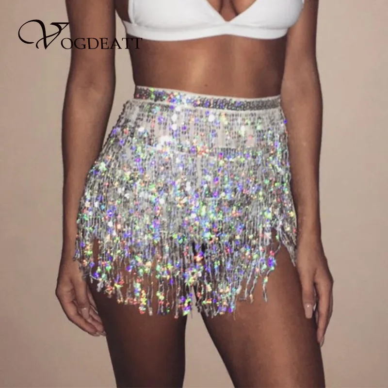 Metal Crystal Tassel Fringe Sequin Women Skirt Summer Beach Short Mini Skirt Female Sexy Party High Waist Bandage Skirt Bottom
Metal Crystal Tassel Fringe Sequin Women Skirt Summer Beach Short Mini Skirt Female Sexy Party High Waist Bandage Skirt Bottom