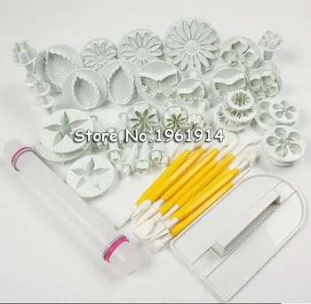 46PCS/Set Fondant Cake Decorating Tools Set Plastic Plunger Cutter Cookies Full Set Mold Cake Smoother Polisher Tool
46PCS/Set Fondant Cake Decorating Tools Set Plastic Plunger Cutter Cookies Full Set Mold Cake Smoother Polisher Tool
