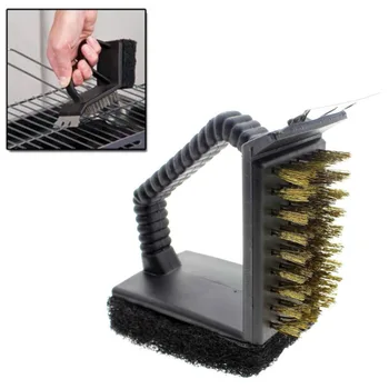 BBQ Accessories Triple Barbecue Grill Brush Copper Steel Cleaning Brushes Barbeque Cleaner Barbacue Kitchen Accessory -TH
BBQ Accessories Triple Barbecue Grill Brush Copper Steel Cleaning Brushes Barbeque Cleaner Barbacue Kitchen Accessory -TH
