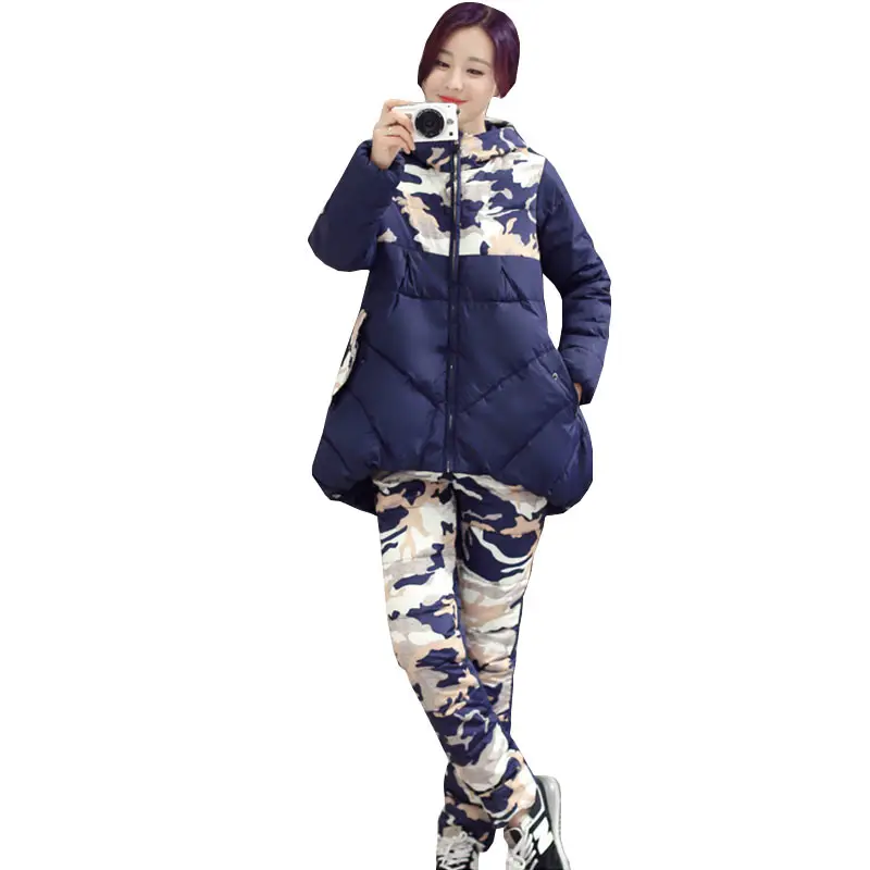 Winter Womens Long Hoodie Thickening Suits 2017 New Warm Cotton Jacket + Wadded Trousers Fashion Large Size Two Piece Set WZ152
Winter Womens Long Hoodie Thickening Suits 2017 New Warm Cotton Jacket + Wadded Trousers Fashion Large Size Two Piece Set WZ152