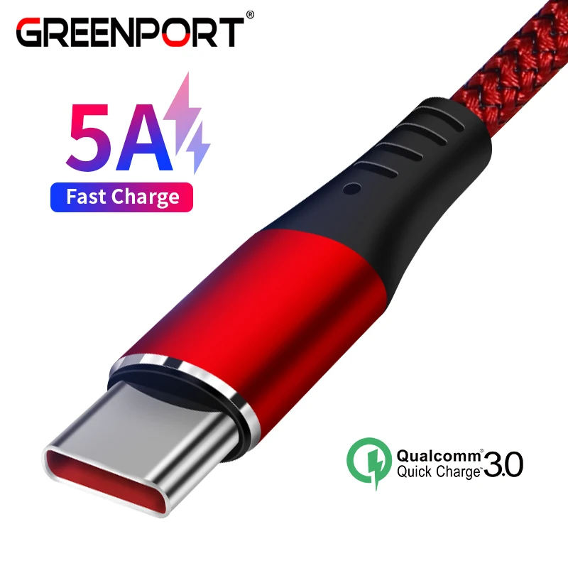 GREENPORT Mobile Phone Cables USB C Cable for Xiaomi Redmi Note 7 5A Quick Charge Sync Data USB Type C Cable for Huawei P20 Pro
GREENPORT Mobile Phone Cables USB C Cable for Xiaomi Redmi Note 7 5A Quick Charge Sync Data USB Type C Cable for Huawei P20 Pro