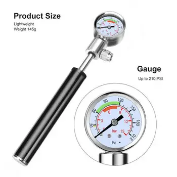 Manual Mini Air Inflator Bicycle Air Pump Outdoor Cycling Portable Inflators with pressure gauge Bike Shock Fork Tire Pump
Manual Mini Air Inflator Bicycle Air Pump Outdoor Cycling Portable Inflators with pressure gauge Bike Shock Fork Tire Pump