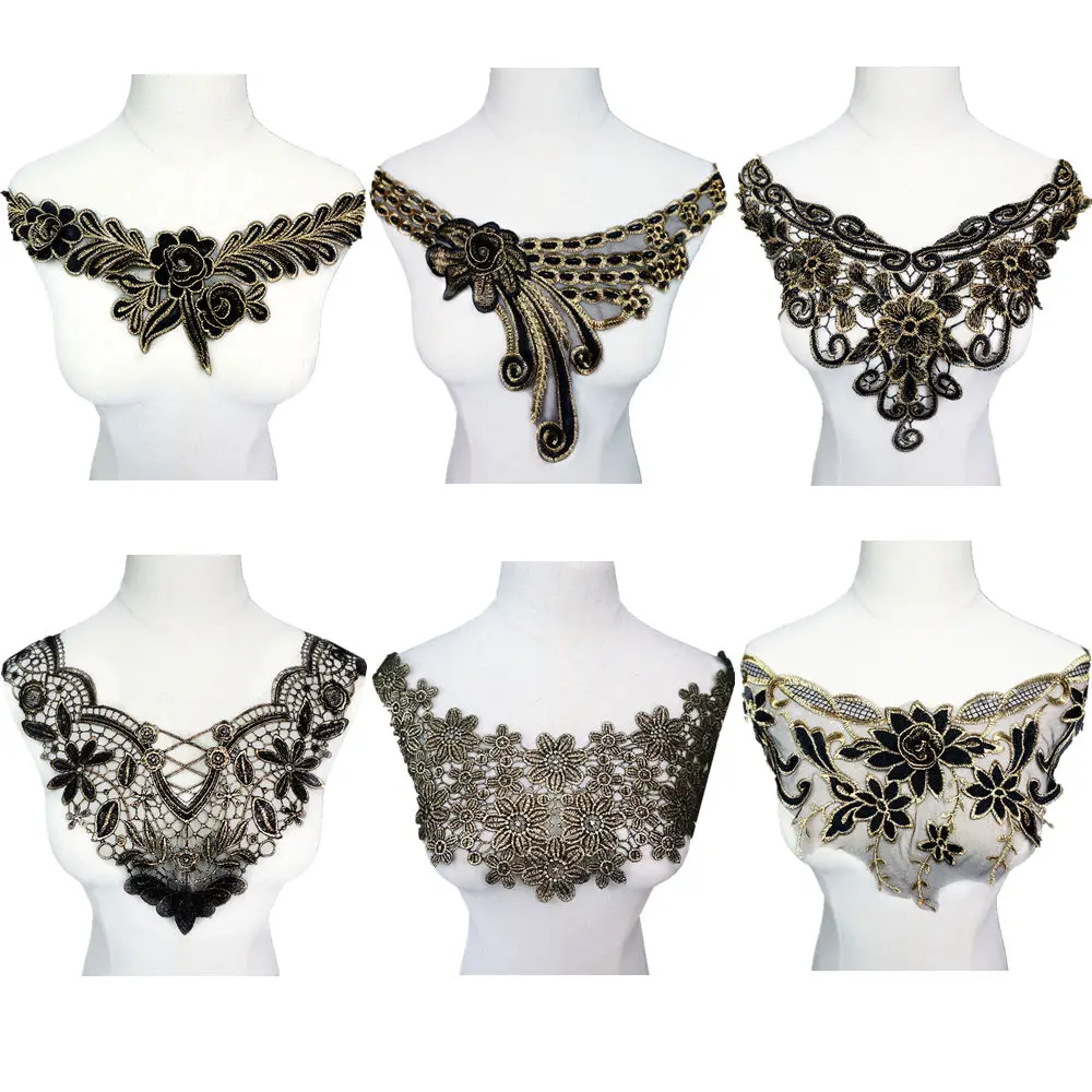 Embroidered Flowers Rose Lace Trims Appliques Collars Vintage Gothic Mesh Sew On Patch Girl Crush For Wedding Evening Dress DIY
Embroidered Flowers Rose Lace Trims Appliques Collars Vintage Gothic Mesh Sew On Patch Girl Crush For Wedding Evening Dress DIY