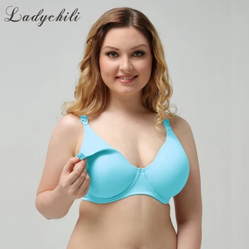 Ladychili Women Intimates Blue Cotton Comfort Bra 75-90 BCDE Plus Size Seamless Bra Anti-Droop with Underwire Thin Cup Bra WD34
Ladychili Women Intimates Blue Cotton Comfort Bra 75-90 BCDE Plus Size Seamless Bra Anti-Droop with Underwire Thin Cup Bra WD34