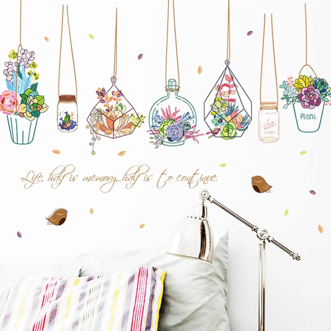 DIY poster PVC art Potted Flower Plants Drift Bottle Wall stickers home decor living room window cartoon plane wall decals
DIY poster PVC art Potted Flower Plants Drift Bottle Wall stickers home decor living room window cartoon plane wall decals