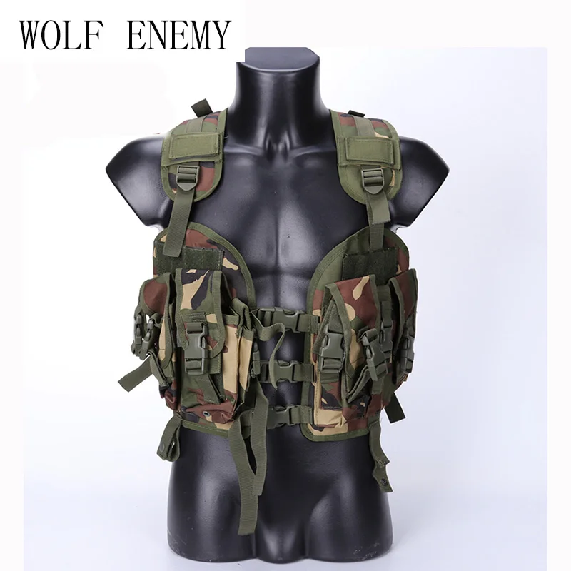 97 Navy SEAL tactical CS army airsoft military tactical vest green black woodland color
97 Navy SEAL tactical CS army airsoft military tactical vest green black woodland color