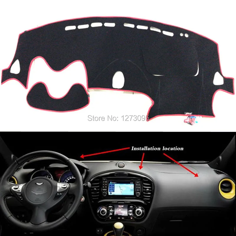 Коврик для приборной панели Nissan Juke 2011 2017 2018 с защитой от УФ излучения