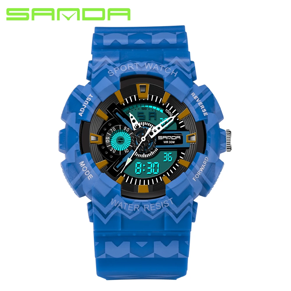 SANDA Double Display Multifunction Sport Outdoor Digital Watch with Noctilucent Pedometer Luminous 30M Waterproof Wrist Watch
SANDA Double Display Multifunction Sport Outdoor Digital Watch with Noctilucent Pedometer Luminous 30M Waterproof Wrist Watch