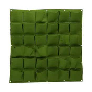 36 Pocket Planting Bags Wall Hanging Gardening Flower Pots Outdoor Indoor Vertical Green Planting Bags (Green)
36 Pocket Planting Bags Wall Hanging Gardening Flower Pots Outdoor Indoor Vertical Green Planting Bags (Green)