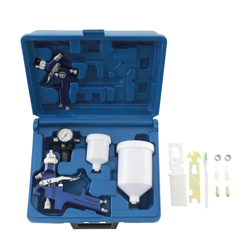 EVERPOWER 2pc 0.8mm 1.4mm NozzleGravity Pneumatic Sprayer Gun Set Professional Auto HVLP Pneumatic Paint Spray Gun Complete Kit
EVERPOWER 2pc 0.8mm 1.4mm NozzleGravity Pneumatic Sprayer Gun Set Professional Auto HVLP Pneumatic Paint Spray Gun Complete Kit
