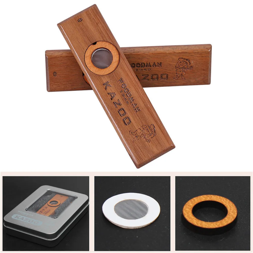 Wood Kazoo Musical Instrument Ukulele Guitar Partner Wooden Harmonica with Metal Box
Wood Kazoo Musical Instrument Ukulele Guitar Partner Wooden Harmonica with Metal Box