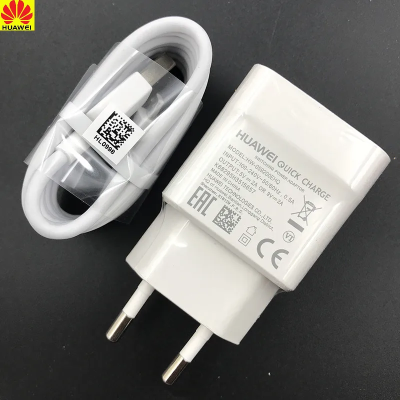 

Original HUAWEI 9V 2A USB Fast Charger Adapter+100CM TYPE C Cable For honor 8 9 v8 v9 nova 3 2S 3E note 8 9 p9 p20 mate 20 lite